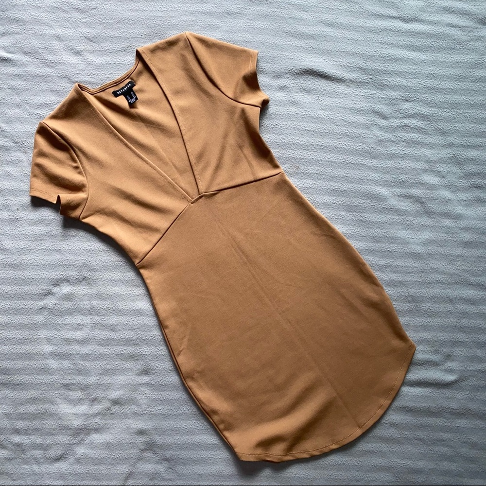 Deep V mini dress